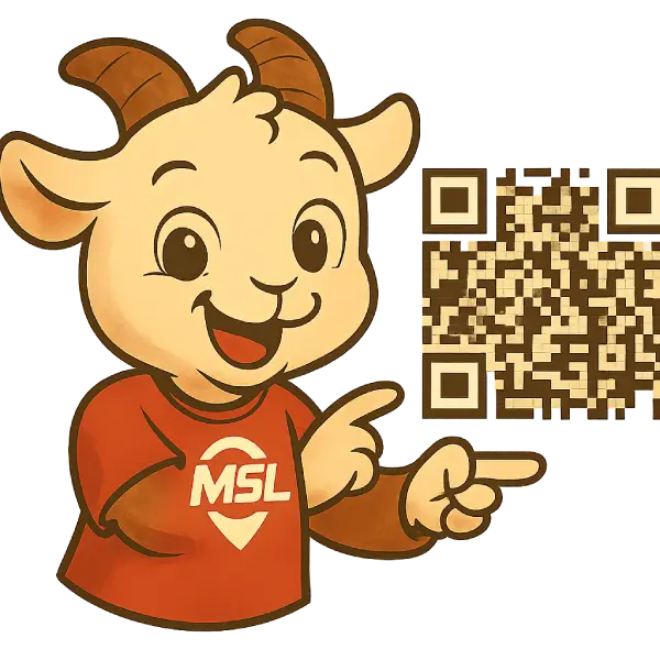 Chèvre animée et code QR